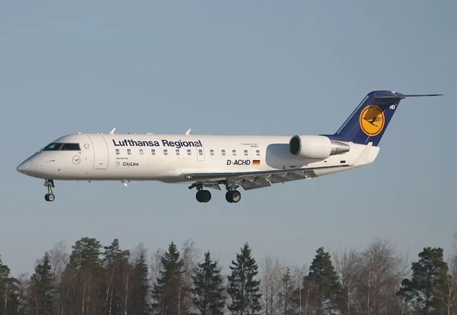 The Bombardier CRJ200 card