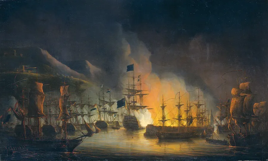 The Bombardment of Algiers card
