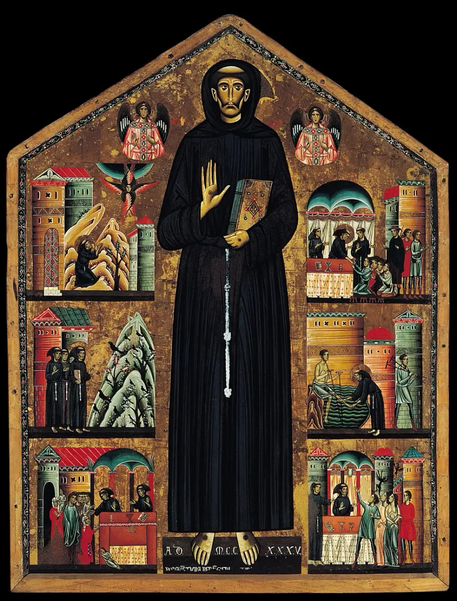 The Bonaventura Berlinghieri card
