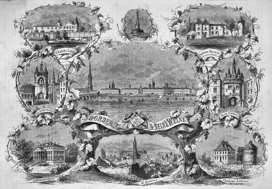 The Bordeaux Wine Official Classification of 1855 card
