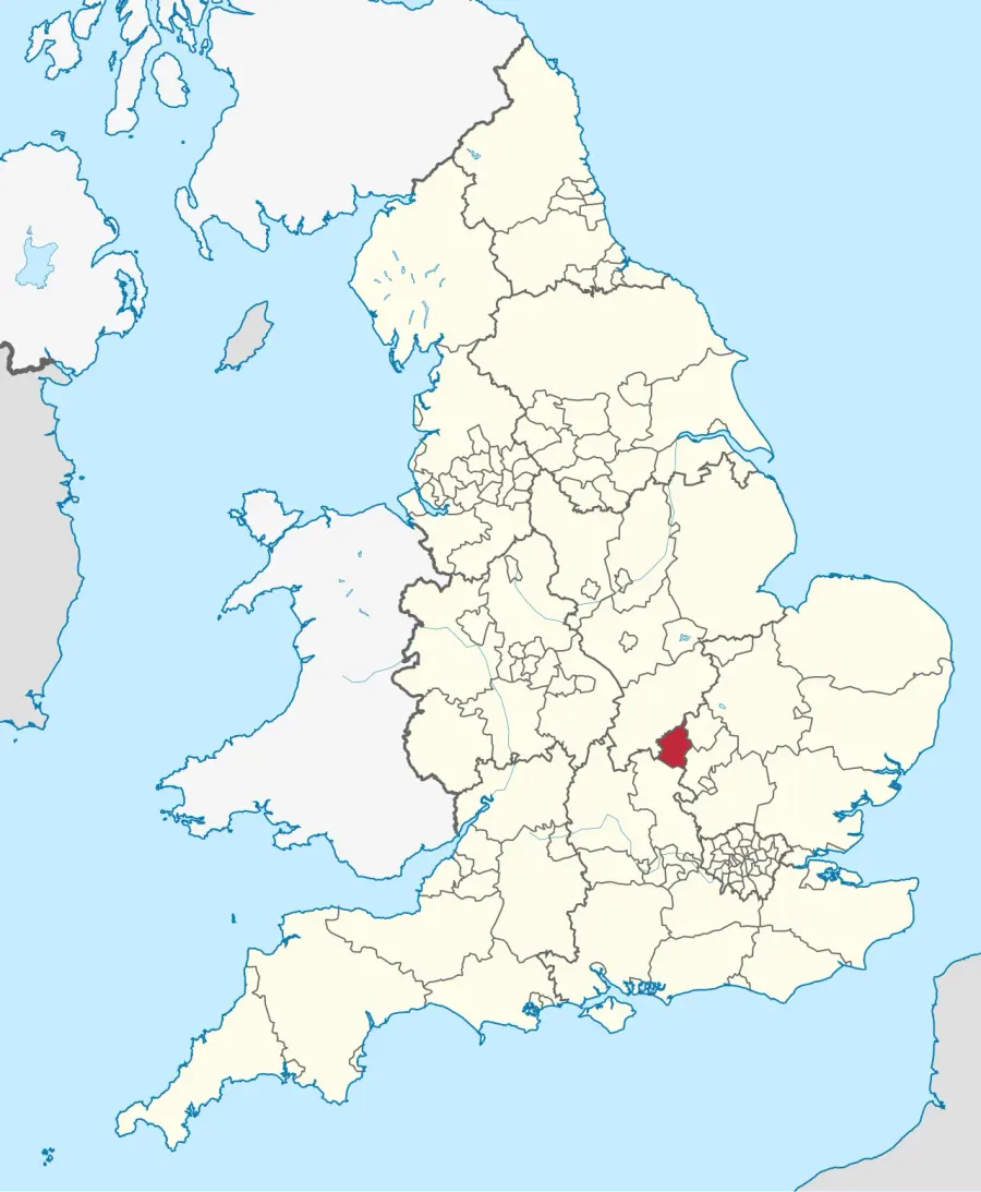 La carte Milton Keynes