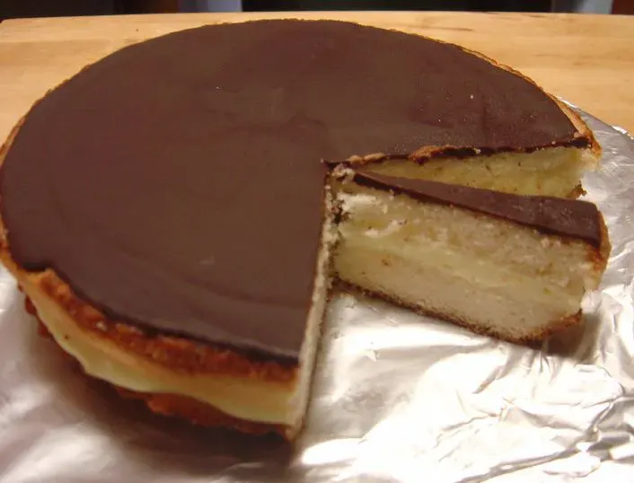 The Boston cream pie card