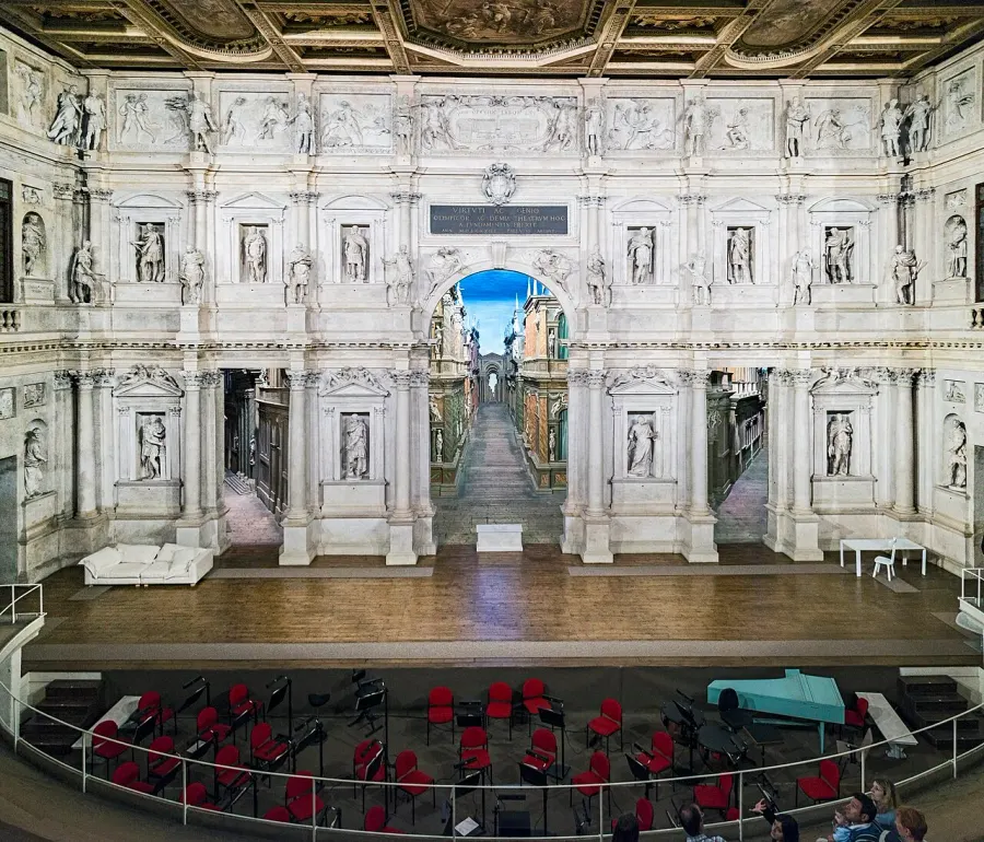 La carte Teatro Olimpico