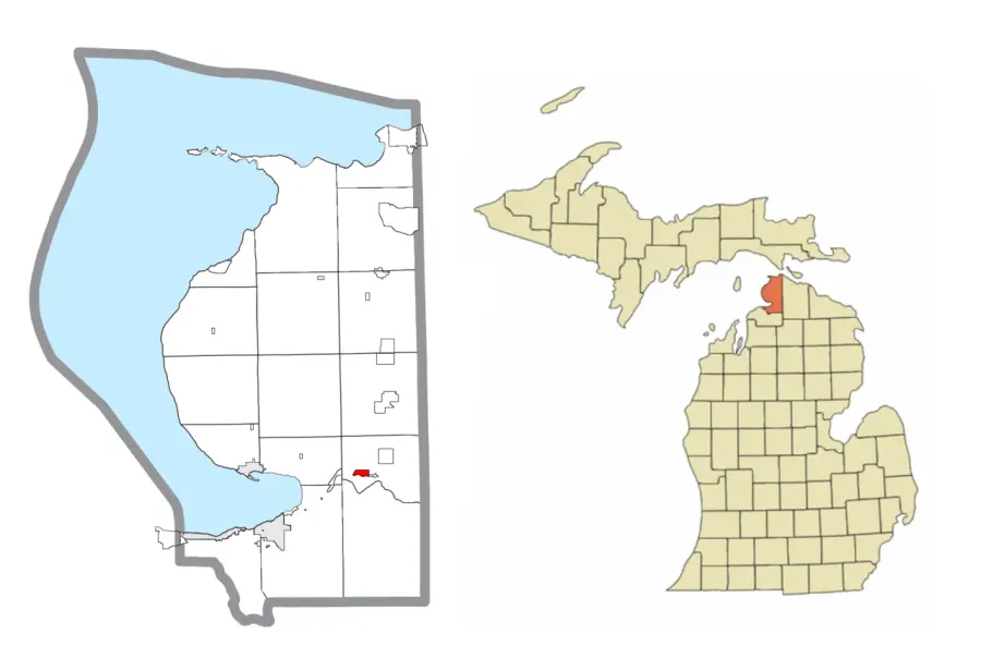 The Oden, Michigan card