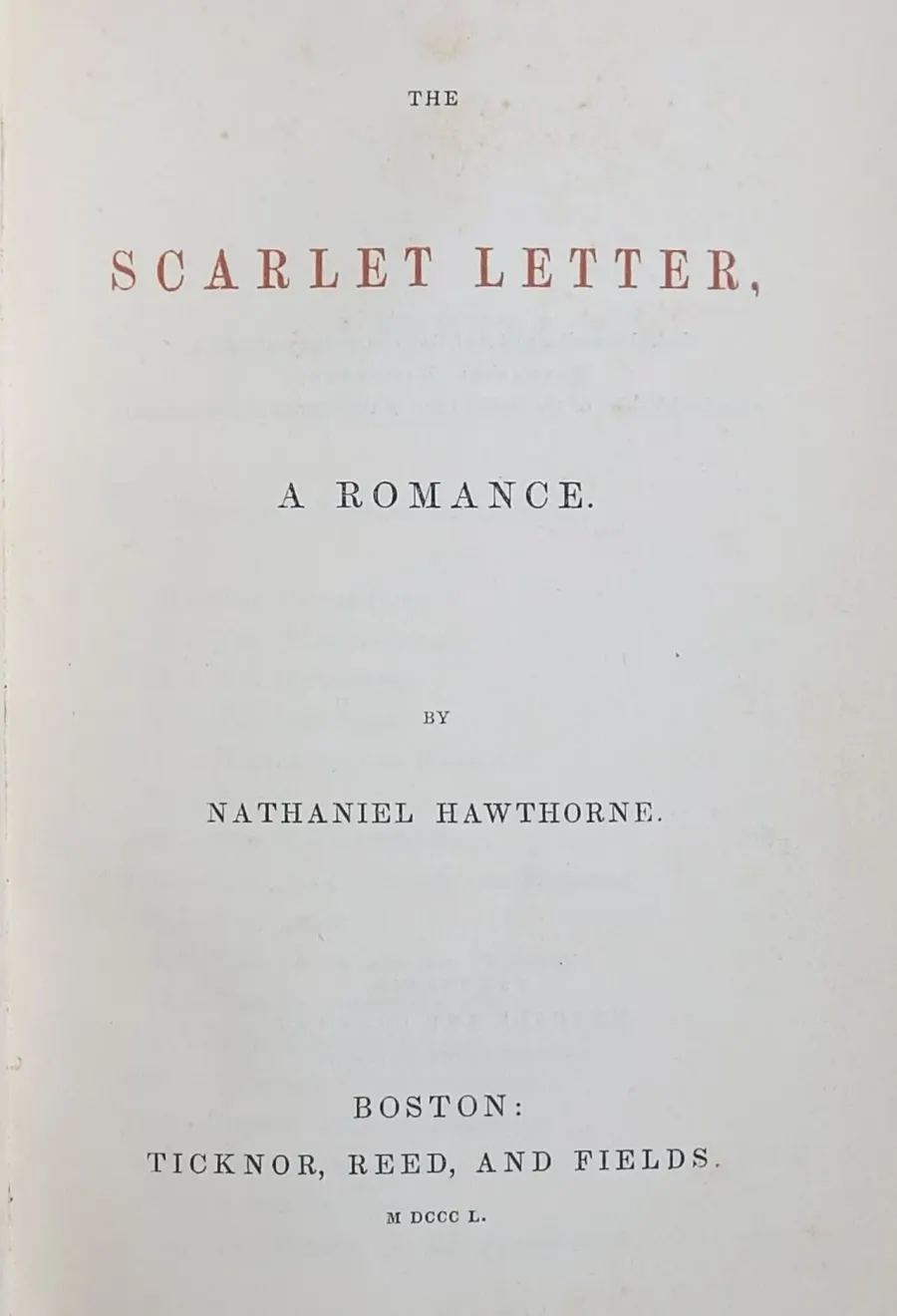 La carte La Lettre écarlate