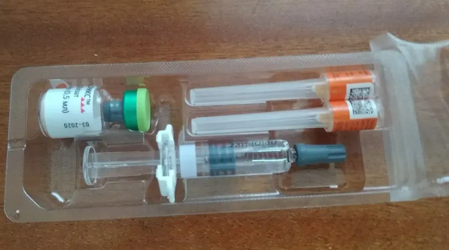 The MMR vaccine card