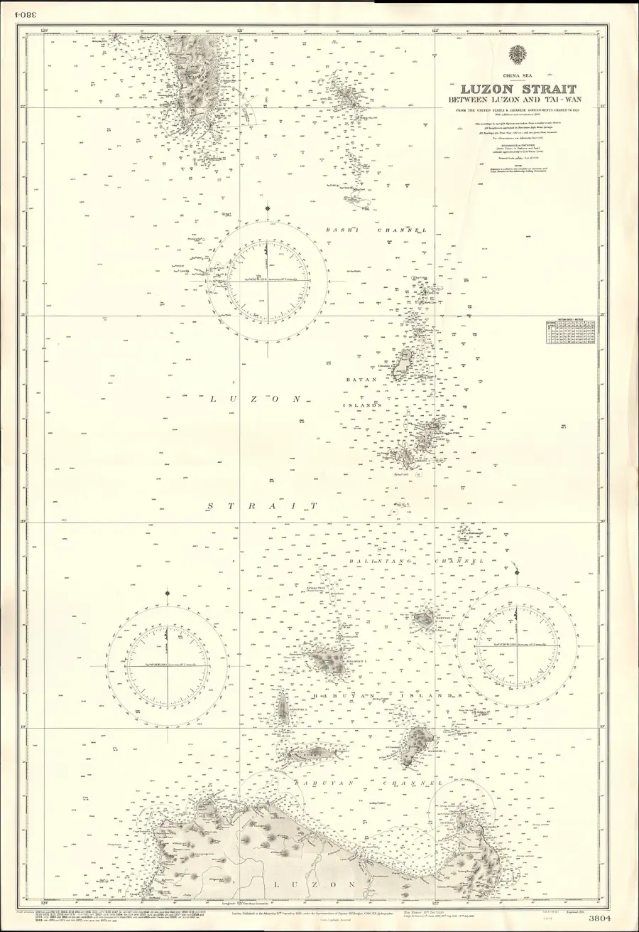 La carte Détroit de Luçon