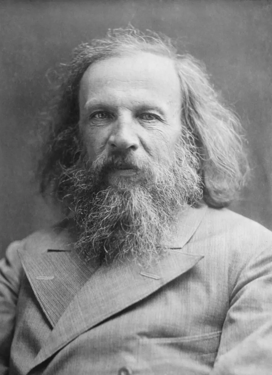 La carte Dmitri Mendeleïev