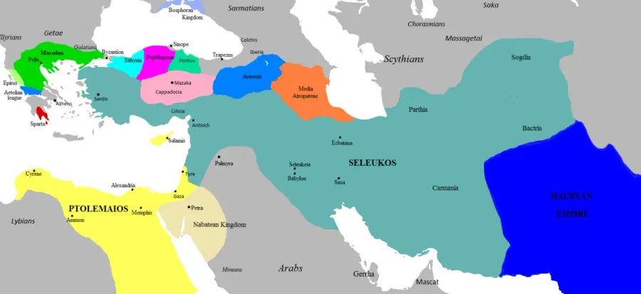 La carte Civilisation hellénistique