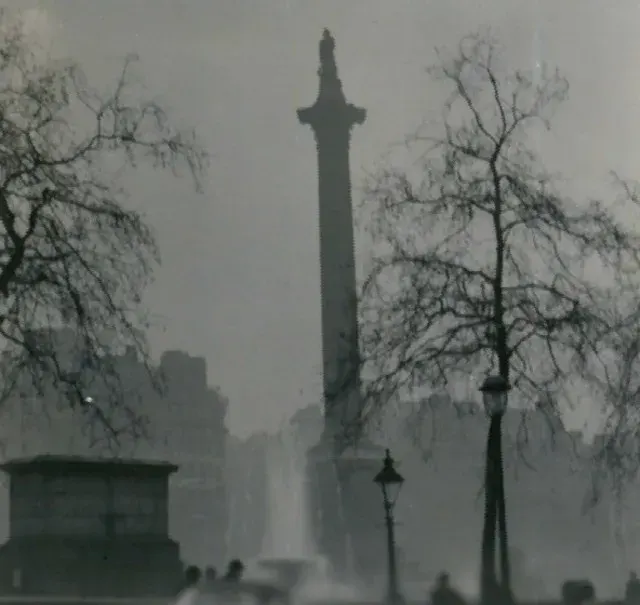 La carte Grand smog de Londres