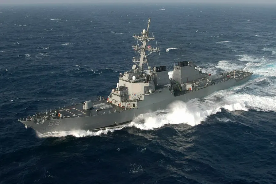 La carte USS Barry