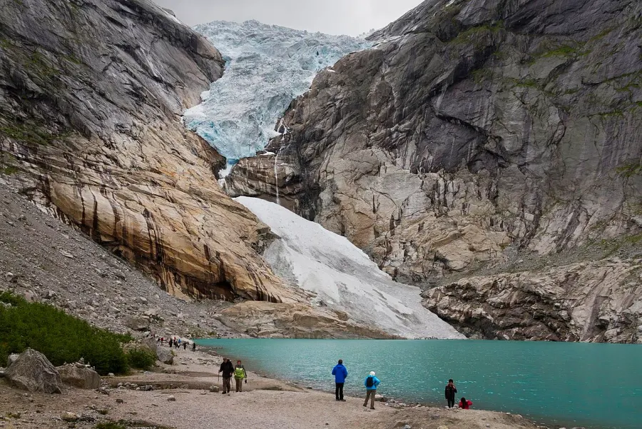 La carte Briksdalsbreen
