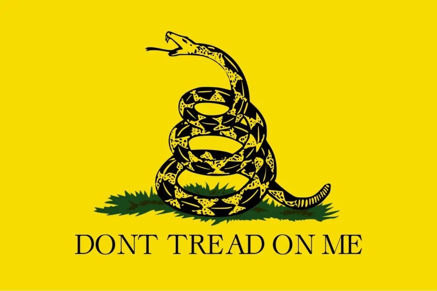 La carte Gadsden flag