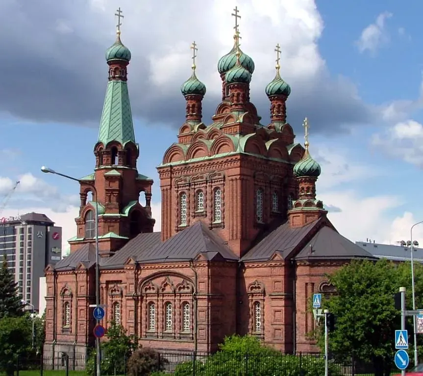 La carte Église orthodoxe de Tampere