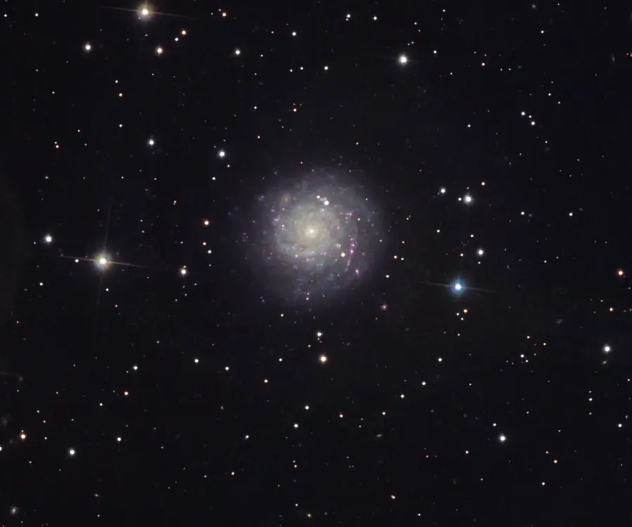 La carte NGC 1058