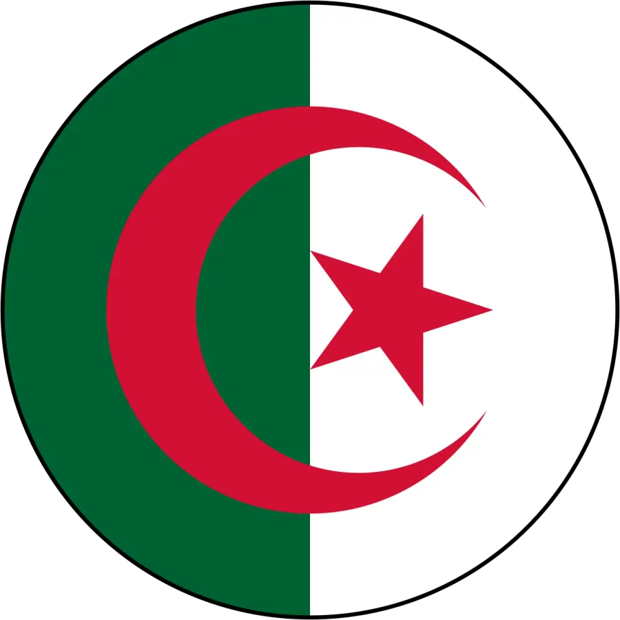 La carte Forces aériennes algériennes