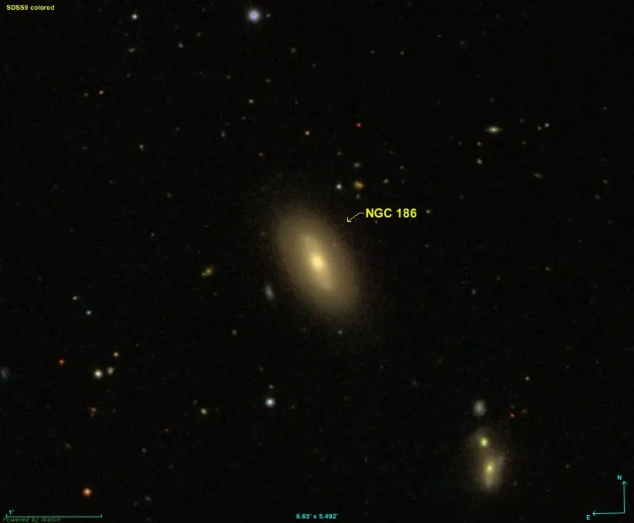 The NGC 186 card