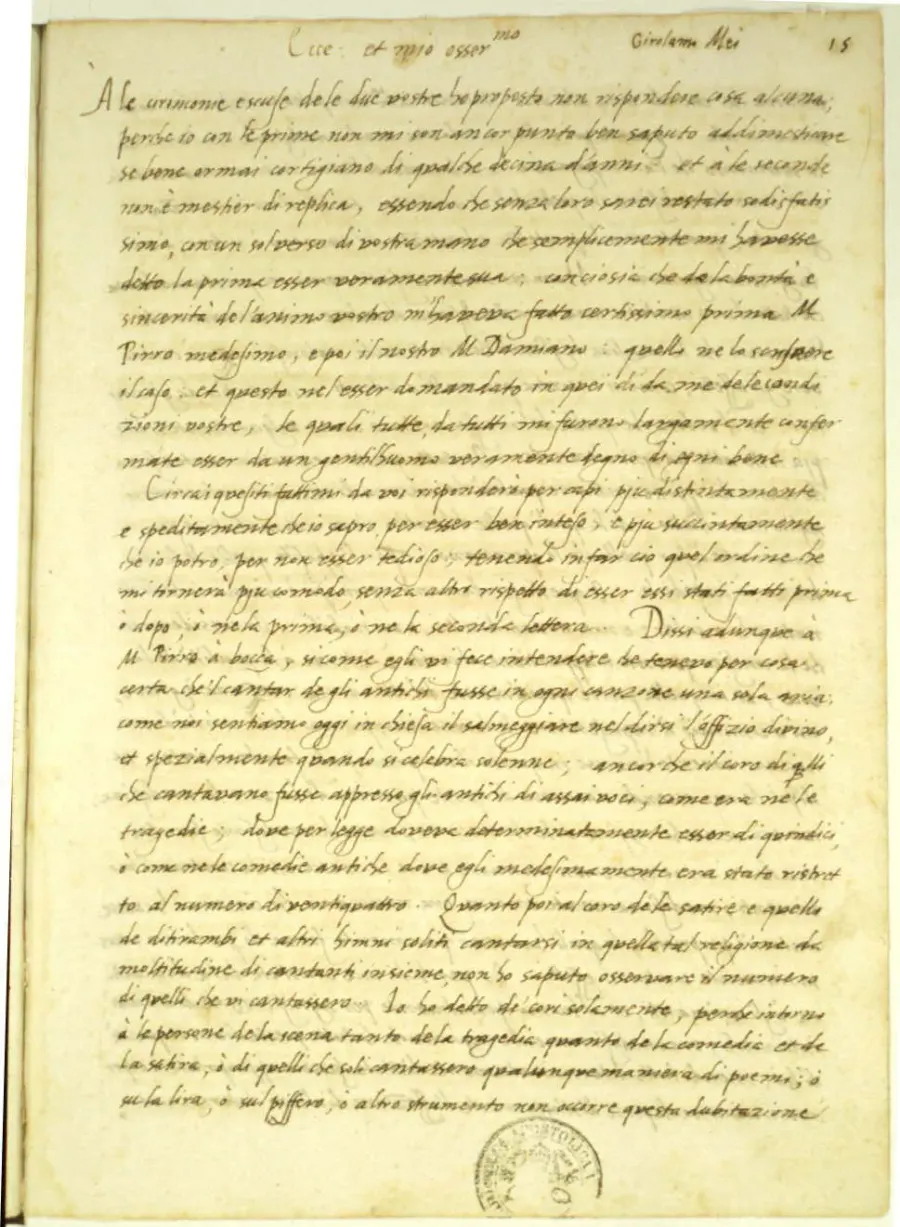 The Girolamo Mei card