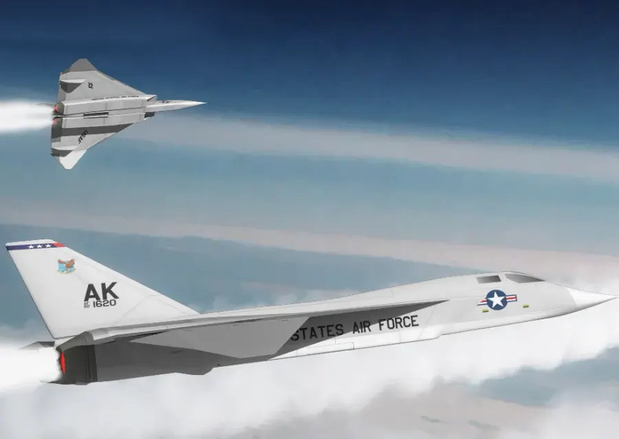 The North American XF-108 Rapier card
