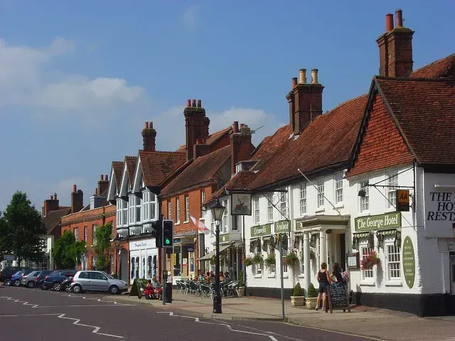 La carte Odiham