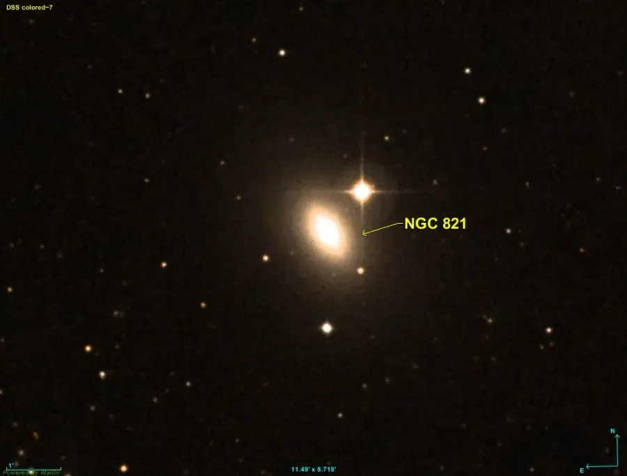 The NGC 821 card