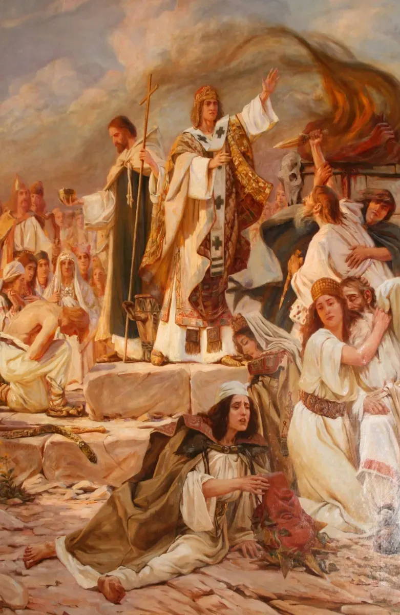 La carte Christianisation des Croates