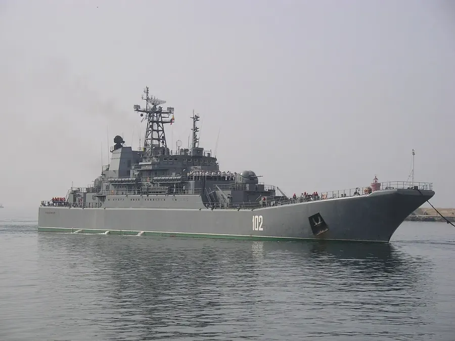 The Ropucha-class landing ship card