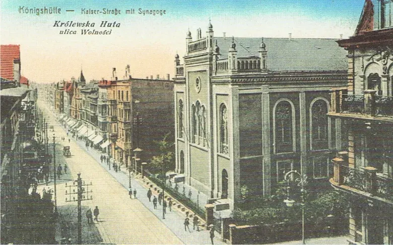 La carte Synagogue de Königshütte