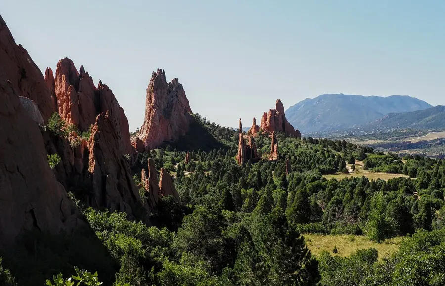 La carte Garden of the Gods