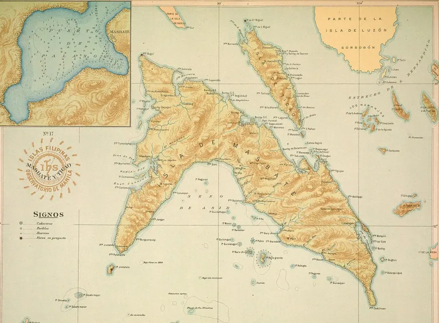 La carte Masbate