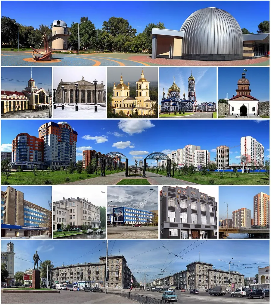 La carte Novokouznetsk