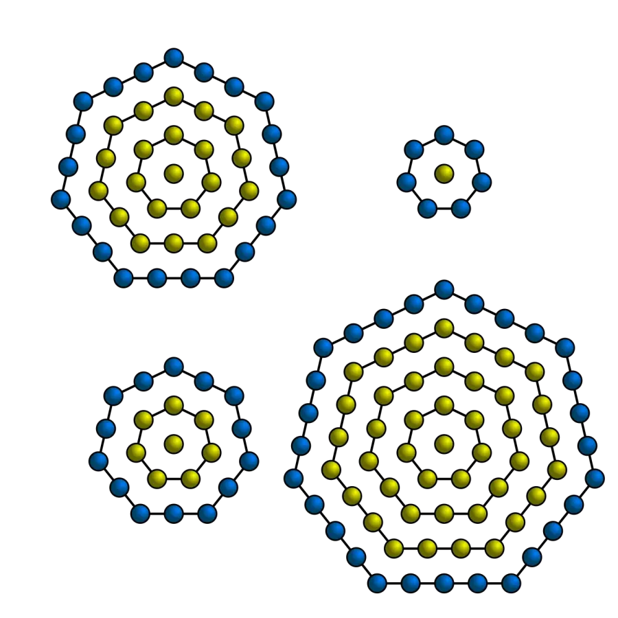 The Centered heptagonal number card