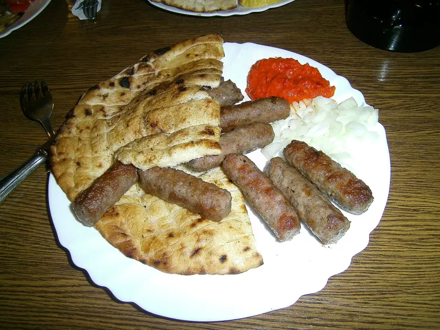 La carte Ćevapi