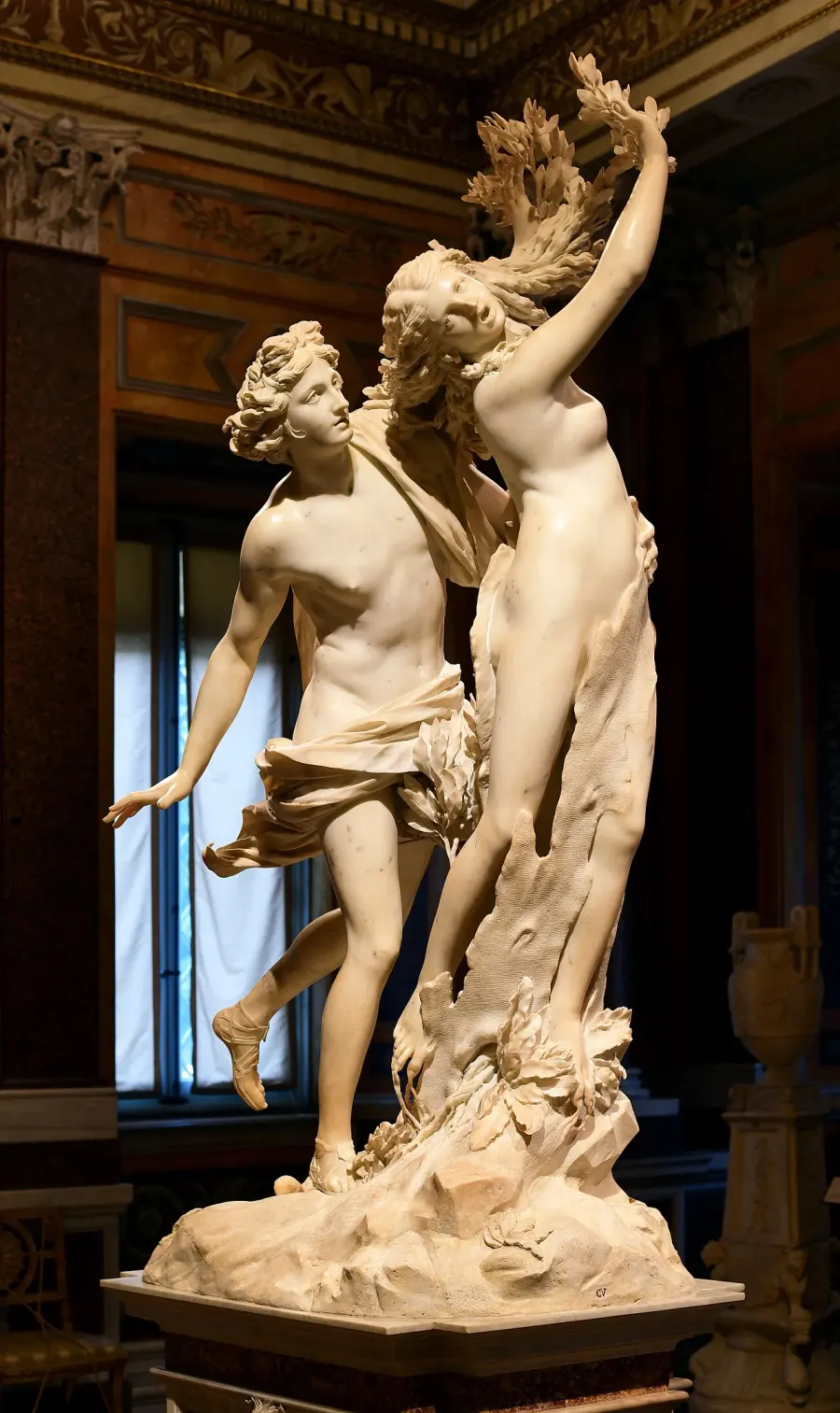 La carte Apollon et Daphné