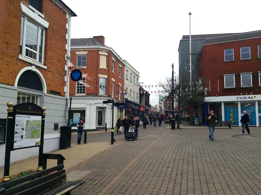 La carte Hinckley and Bosworth