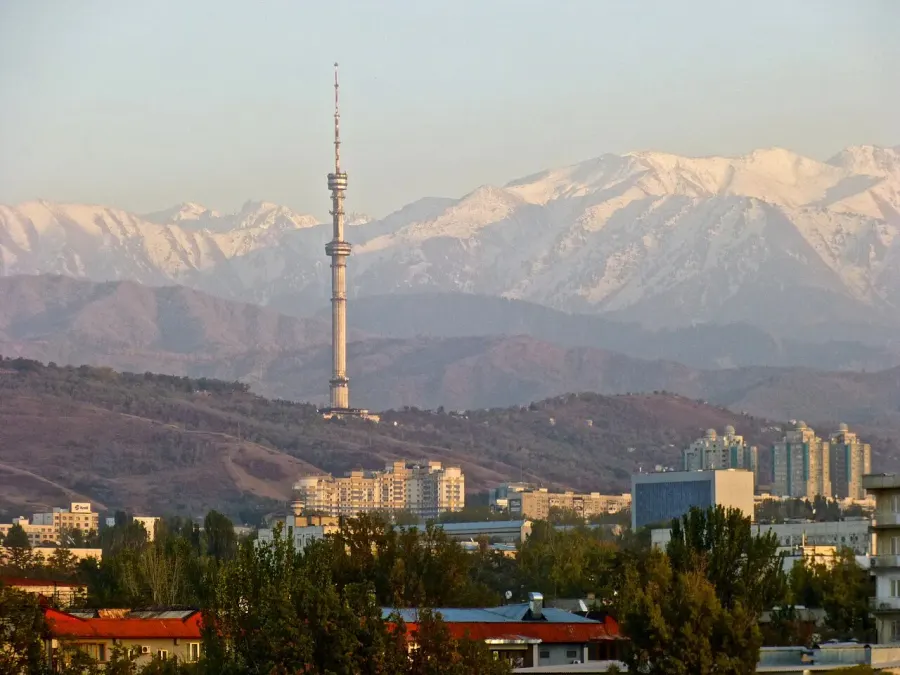 La carte Tour de télévision d'Almaty