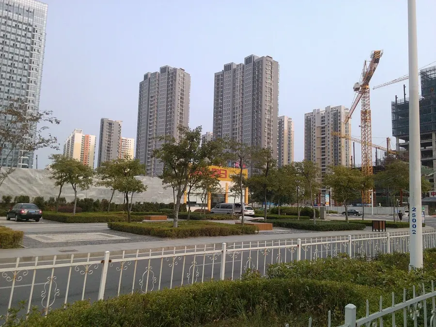 La carte District de Huangdao