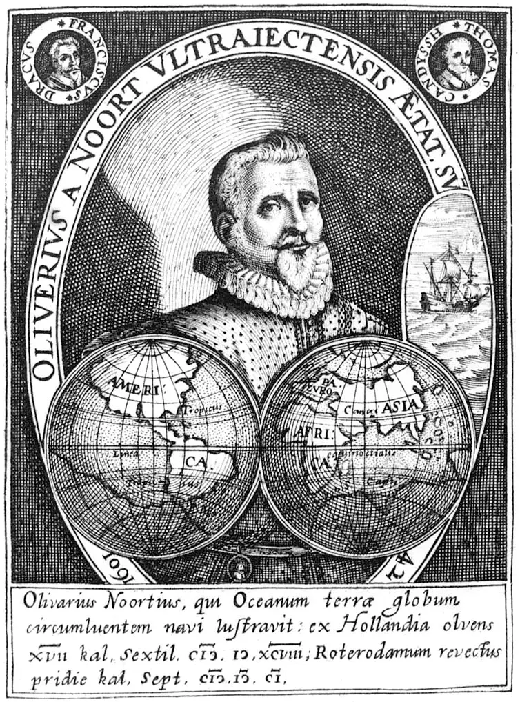 La carte Olivier van Noort