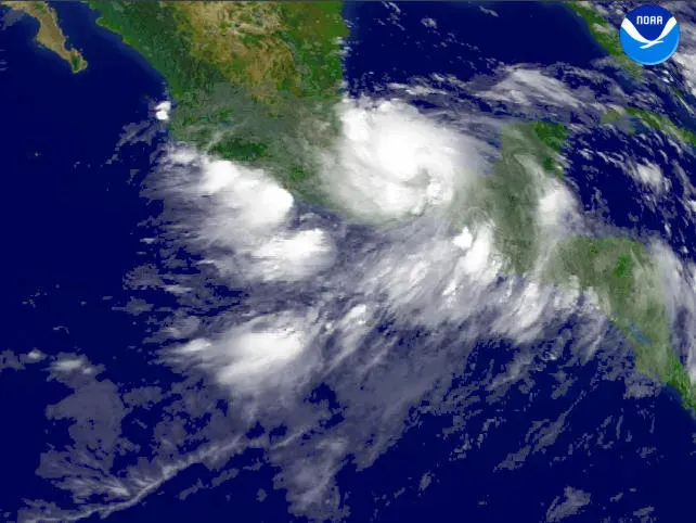 La carte Ouragan Stan