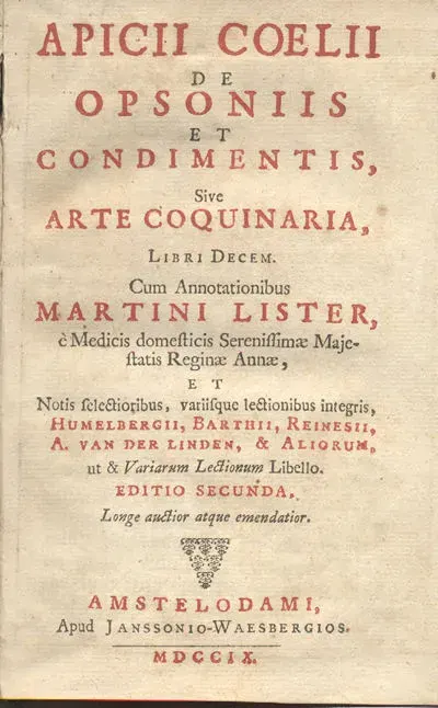 La carte De re coquinaria