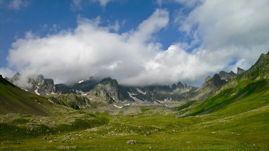La carte Monts Kaçkar