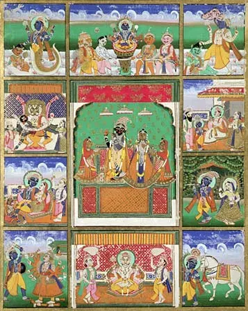 The Hindu deities card
