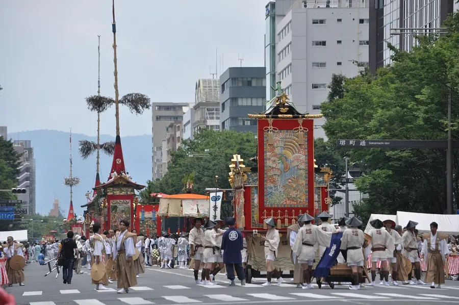 La carte Gion matsuri