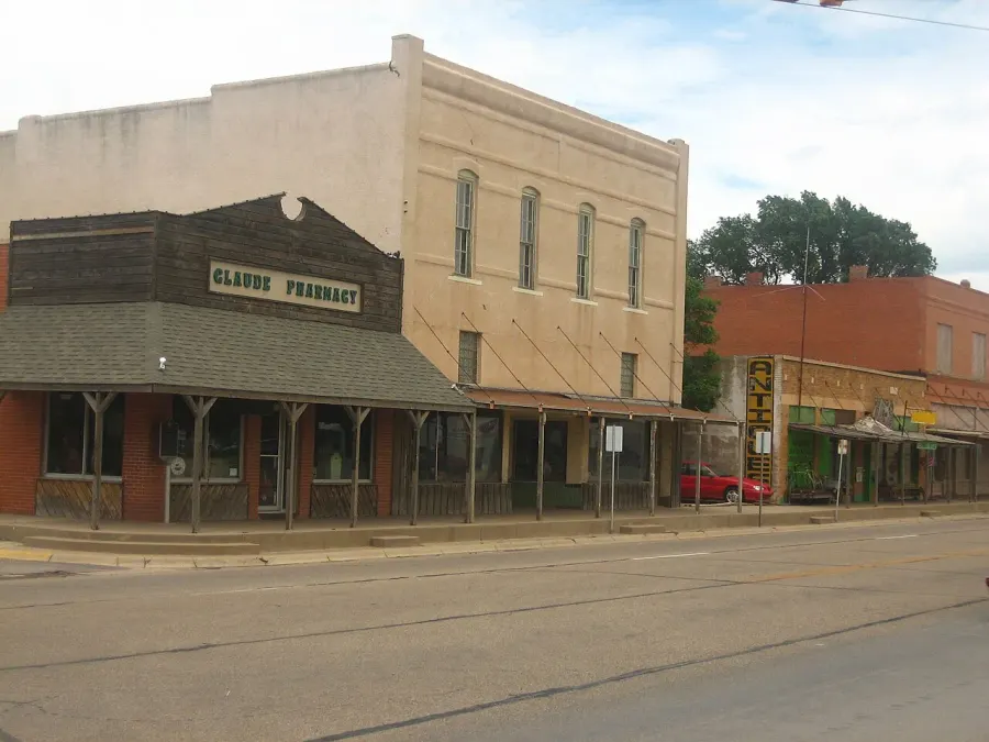 The Claude, Texas card