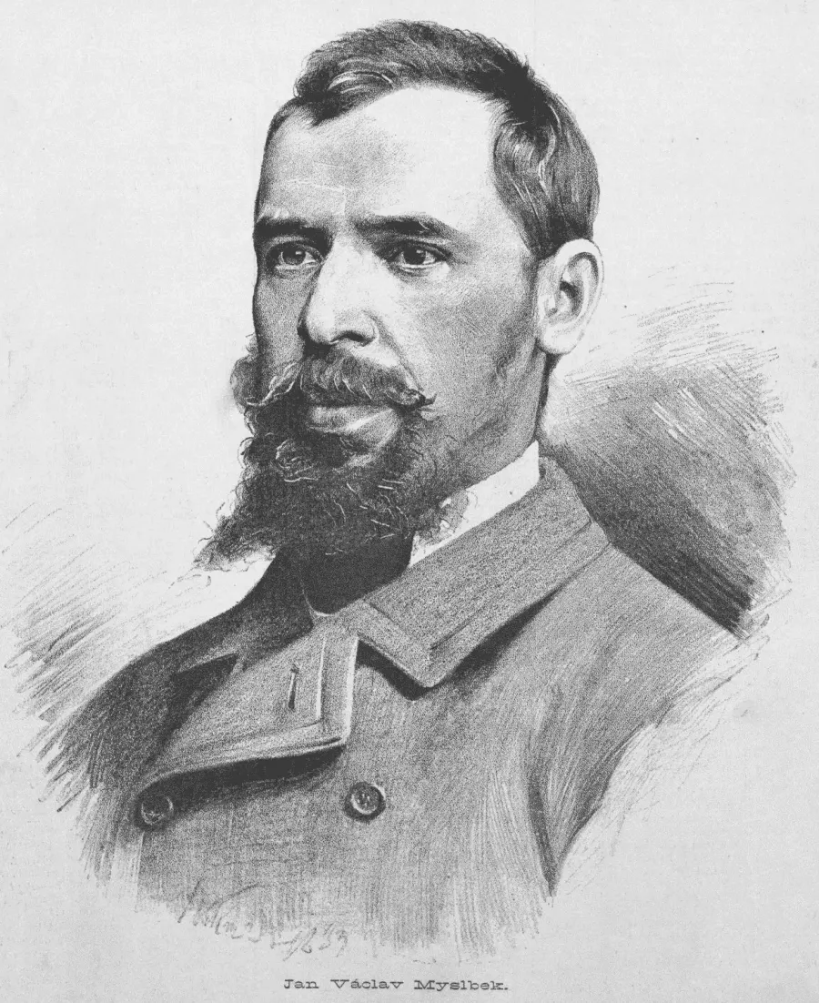 The Josef Václav Myslbek card