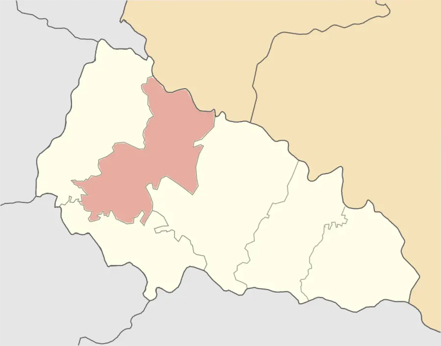 La carte Raïon de Moukatchevo