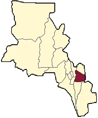 La carte Département d'El Alto