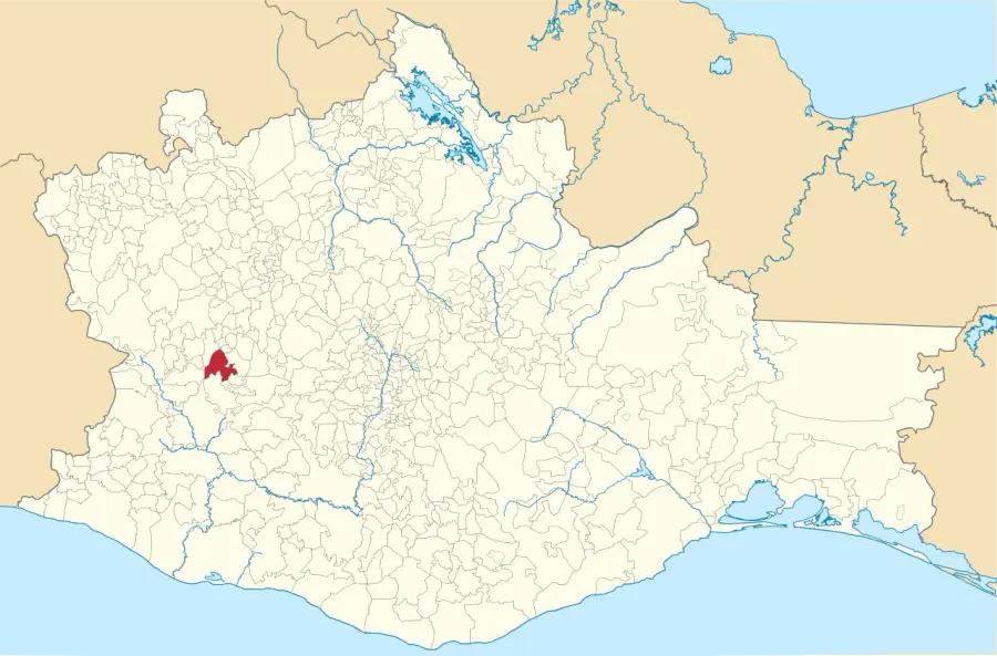 La carte Chalcatongo de Hidalgo