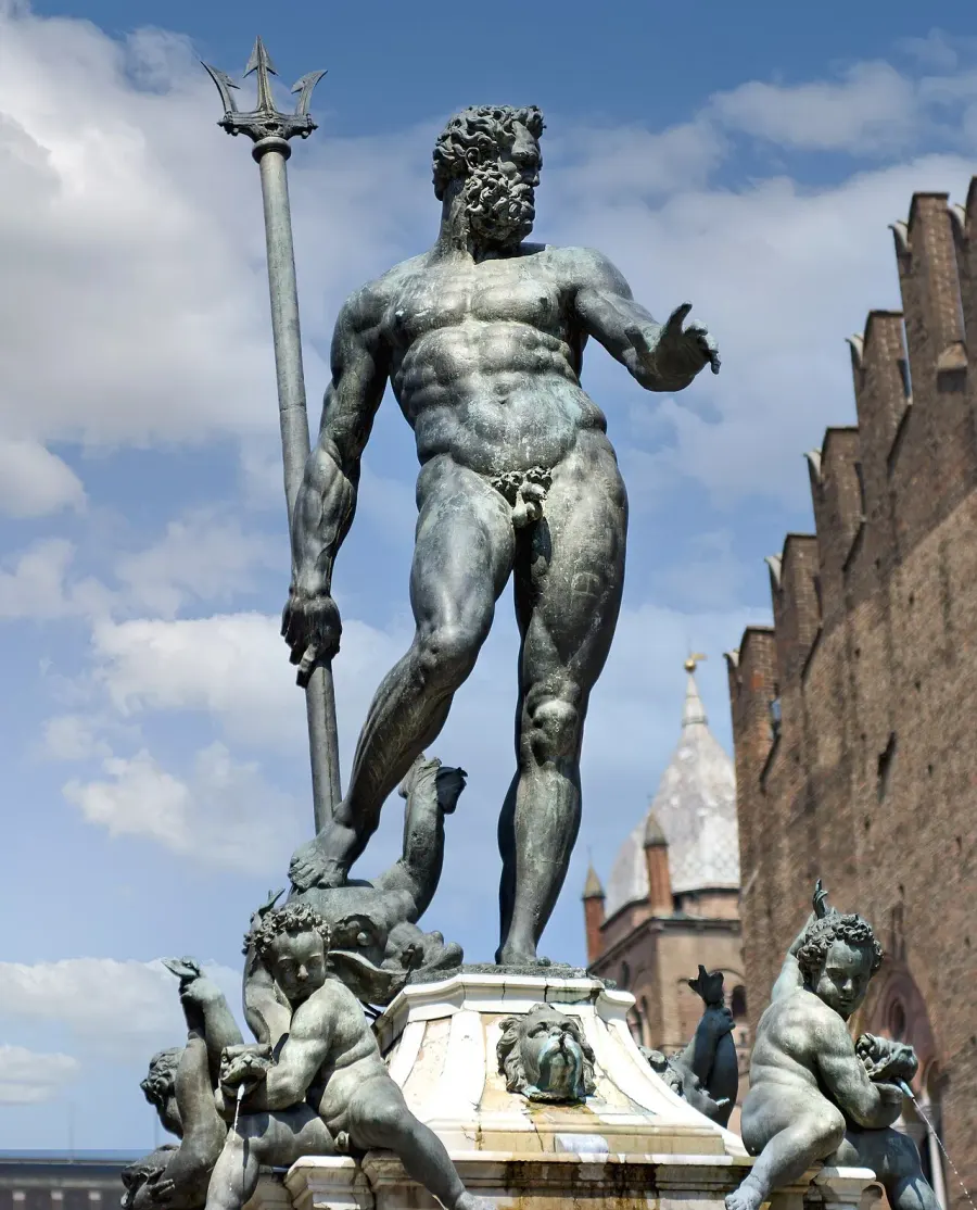 The Fountain of Neptune, Bologna card