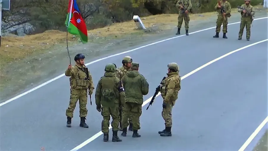 La carte Deuxième guerre du Haut-Karabagh